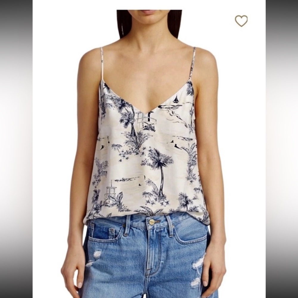 Frame Mixed Toile Silk Cami Size Large
